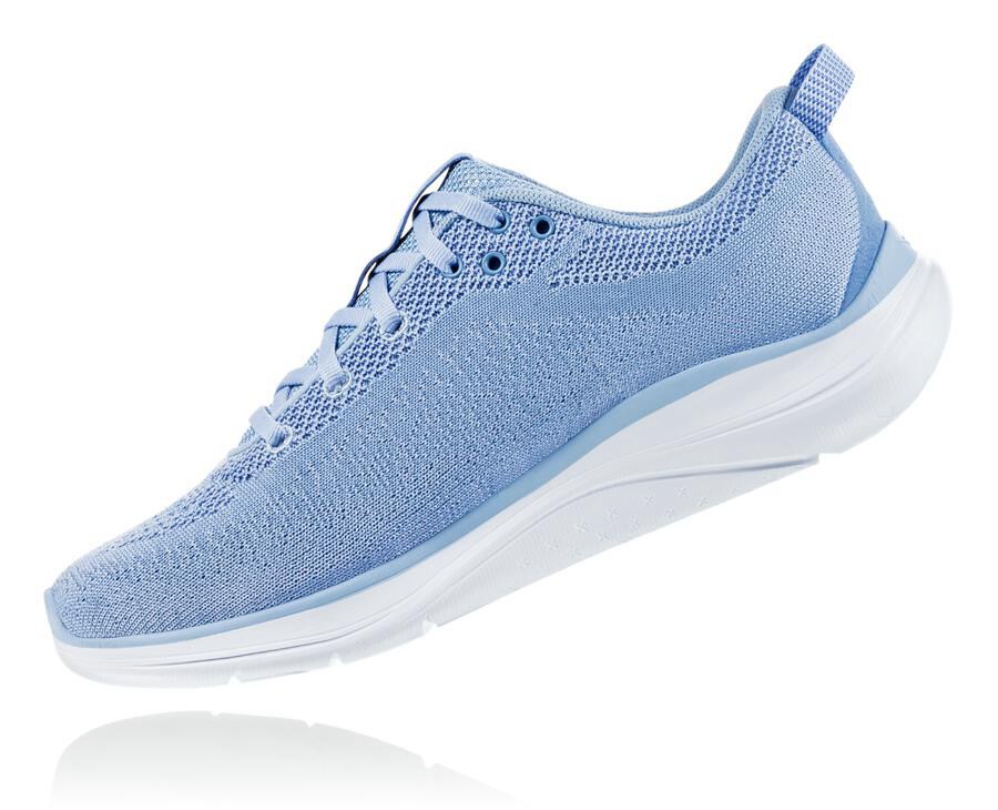 Zapatillas Running Hoka One One Mujer - Hupana Flow - Azules/Blancas - FEU104385